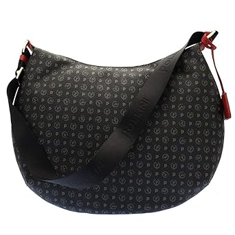 Pollini , Damen Schultertasche NERO/ROSSO Medium