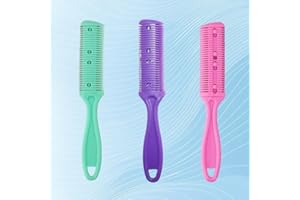 3-Piece Trimmer Razor Set with Professional Double-Sided Razor Blades and Double-Sided Hair Clippers for DIY Slim-Fit Hairsty