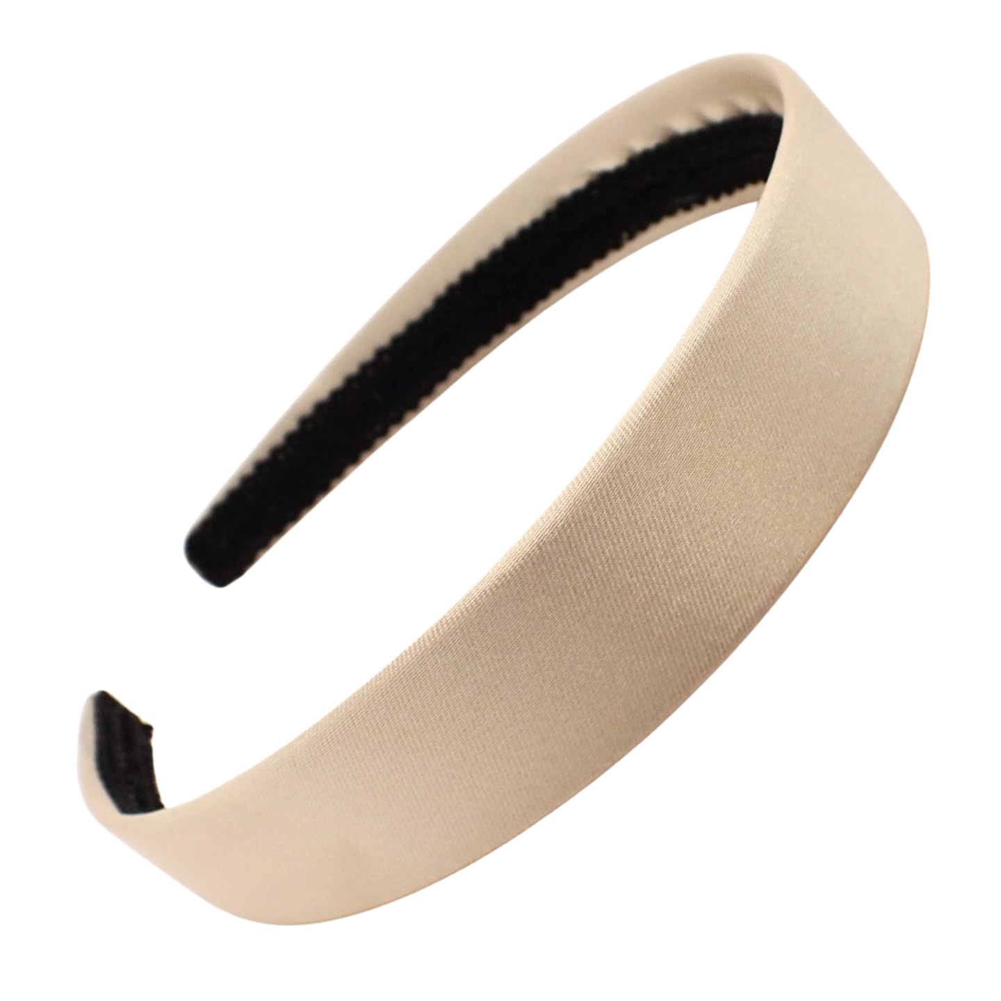 Topkids Accessories Satin Alice Headband Head Band Hairband Hair Band Women Adult Girls Kids School 60s 70s 80s Plain Aliceband 2.5cm 1" Thick Wide Hard (1 Alice Band, Blonde Gold)