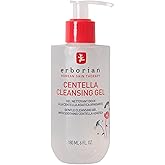 Erborian Centella Cleansing Gel Soothing Face Wash, Calms, Clears Pores, Removes Impurities, Balances & Hydrates Skin, Non‑Stripping, Korean Skincare