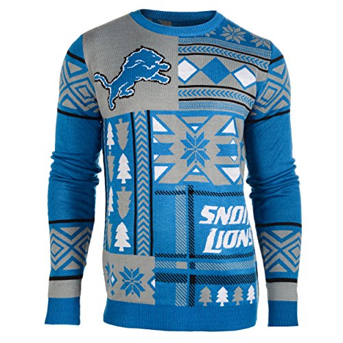 Klew Forever Collectibles Sweatshirt im Patchwork-Design, Pick Team Small Detroit Lions