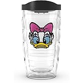 Tervis Disney - Simply Made in USA Double Walled Insulated Tumbler Travel Cup Keeps Drinks Cold & Hot, 10oz Wavy, Daisy