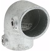 PRO-SAFE Galvanized Structural Pipe Rail Fitting: 90&deg; Elbow for 1-1/2" Pipe