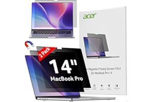 acer [2 Pack] Laptop Privacy Screen for MacBook Pro 14 Inch (2021-2024 M1, M2, M3, M4), Eye Protection Anti Spy/Glare Blue Li