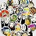 Water Bottle Stickers Cute Cartoon My Neighbor Totoro No Face Man Anime Laptop Stickers Waterproof Skateboard Pad MacBook Snowboard Car Bicycle Luggage Decal 26pcs Pack (No Face man)