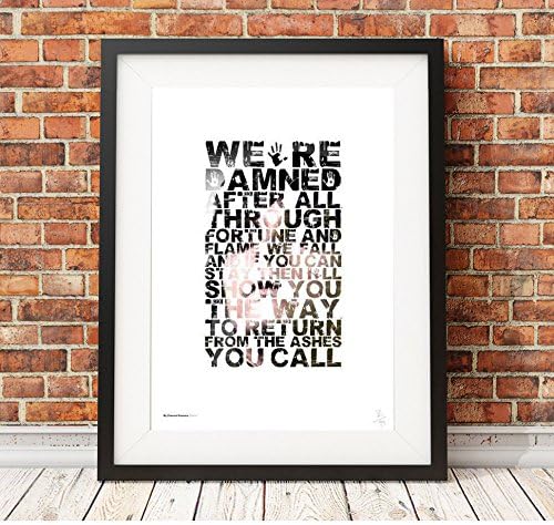 MY CHEMICAL ROMANCE Gerard Way MCR - Mama - A3 typography poster art limited edition print