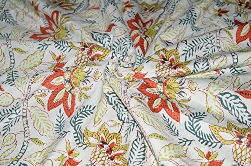 Rajcrafts Jaiprui Cotton Running Dress Making Fabric for Women (5m)