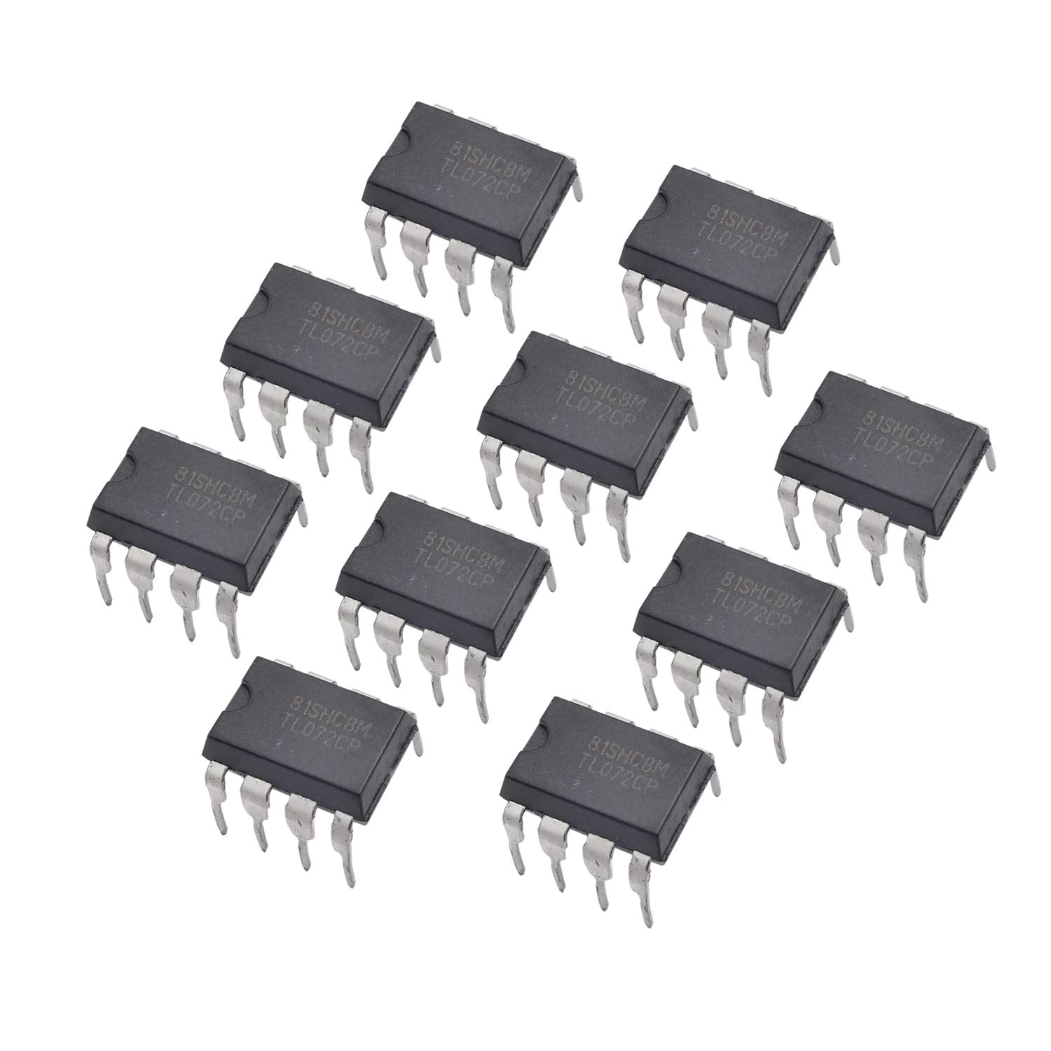 10PCS TL072CP DIP8 Delay Op Amps Operational Amplifier IC Chips