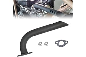 Chikia CT200U Header Exhaust Pipe Kit Straight Replacement for KT196 Coleman CT200U BT200X CT200U-EX Mini Bike 196cc Predator 224cc 212cc Baja Warrior Massimo MB200 Go Kart 6.5 hp GX160 GX200