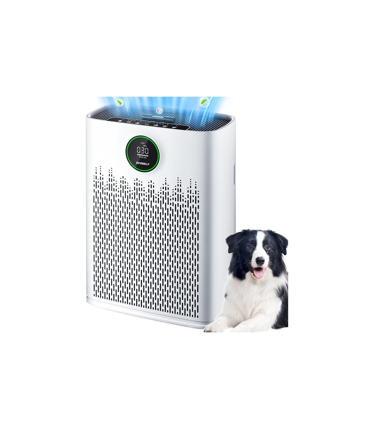 Photo 1 of ***MISSING CHARGER***Air Purifiers for Home Large Room, Cover Up to 2400 Ft² with True HEPA Filter, Smart Mode, PM2.5 Air Quality Display, 22dB Sleep Mode, Aromatherapy with 2X-Purification & 360°Air Outlet, HAP603, White