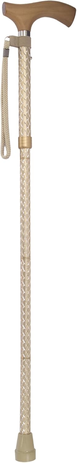 Switch Sticks Adjustable Folding Walking Cane and Walking Stick Collapses and Adjusts from 32 to 37 inches, Engraved Pearl Gold: Home & Kitchen