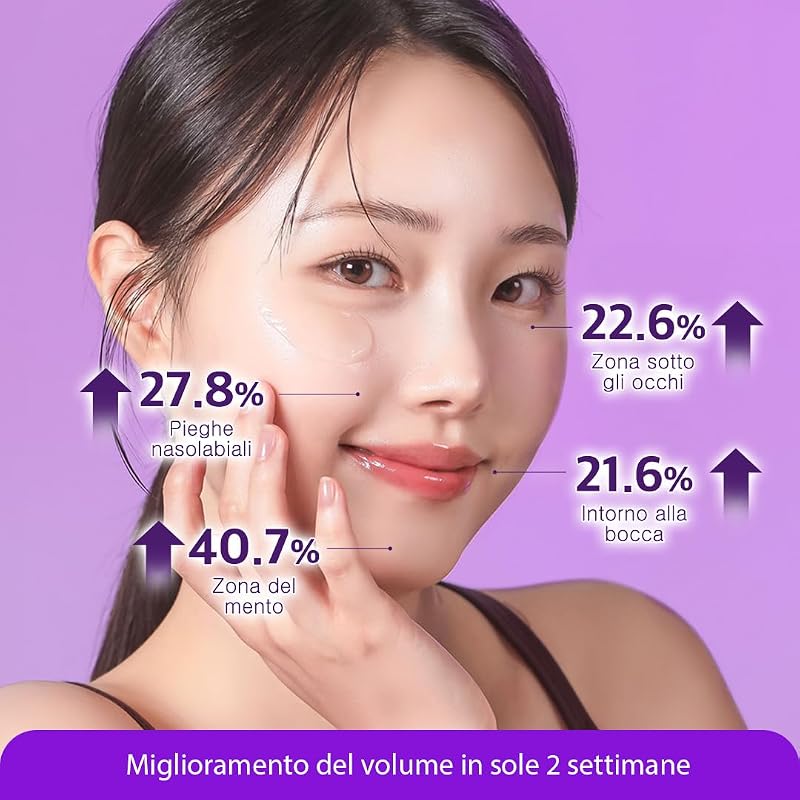 Crema Power Lifting al Collagene (75 ml) Idratante Intensiva con 75% di Estratto di Collagene Marino, Cosmetica Coreana