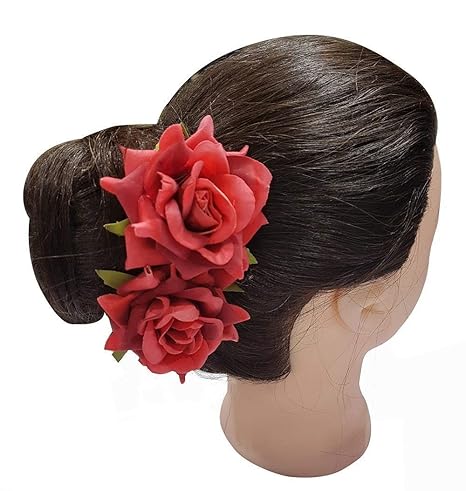Buy Baal Set Of 2 Pcs Rose Flower Hair Clips For Kids Girls Hair