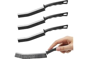 JEDREY Gap Cleaning Brush Grout Cleaner Brush with Hard Handle Scrub Deep Tile Joints Stiff Angled Bristles for Showers, Bathtubs, Kitchens - Multi-Surface All-Around Household Cleaning Tool