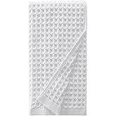 sea me at home Waffle Hand Towel – 100% Turkish Cotton, Quick-Dry, Soft and Absorbent Bathroom Towel (White)