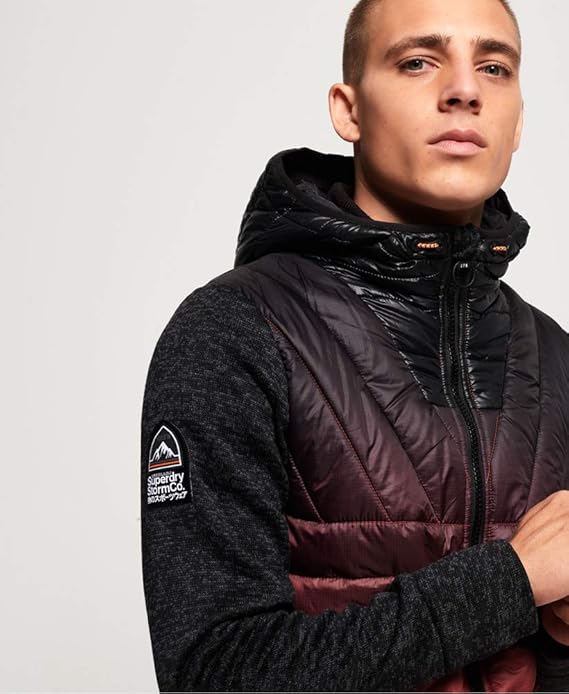 storm ombre hybrid zip hoodie