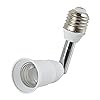 ELECTOP Light Socket Extender 90 Degree Bending E27 to E27 Bulb Base ...