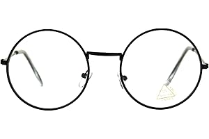 SA106 Ultra Flat Lens Trendy Circle Round Lens Retro Eye Glasses