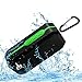 Bluetooth Wireless Speakers Waterproof IPX5 HD Enhanced Bass Outdoor Wireless Portable Phone Speakers Built-in Mic Support FM AUX TF Card USB iPhone iPad Android Phones Computer Etc. (Green)