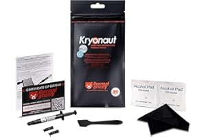 Thermal Grizzly Kryonaut CPU Thermal Paste - High Performance PC Thermal Paste Kit for Cooling All Processors, Graphics Cards