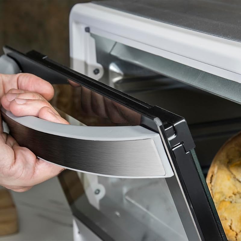 Forno elettrico da tavolo Bake&Toast 2300 Bianco 1500 W, multifunzione, capacità di 23 litri, timer, temperatura regolabile e porta a doppio vetro, bianco