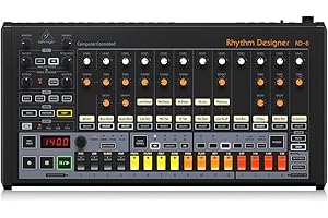 Behringer RHYTHM DESIGNER RD-8 Classic Analog Drum Machine with 16 Drum Sounds, 64 Step Sequencer, Wave Designer and Dual-Mode Filter