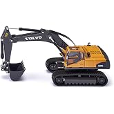 Siku Volvo Hydraulic Excavator 1:50 Scale 3535 | Diecast Metal &amp; Plastic Toy Vehicle Replica | Functional, Rubberized Tracks, 360 Degrees Rotating Cabin and Digger | Collectible Super Series