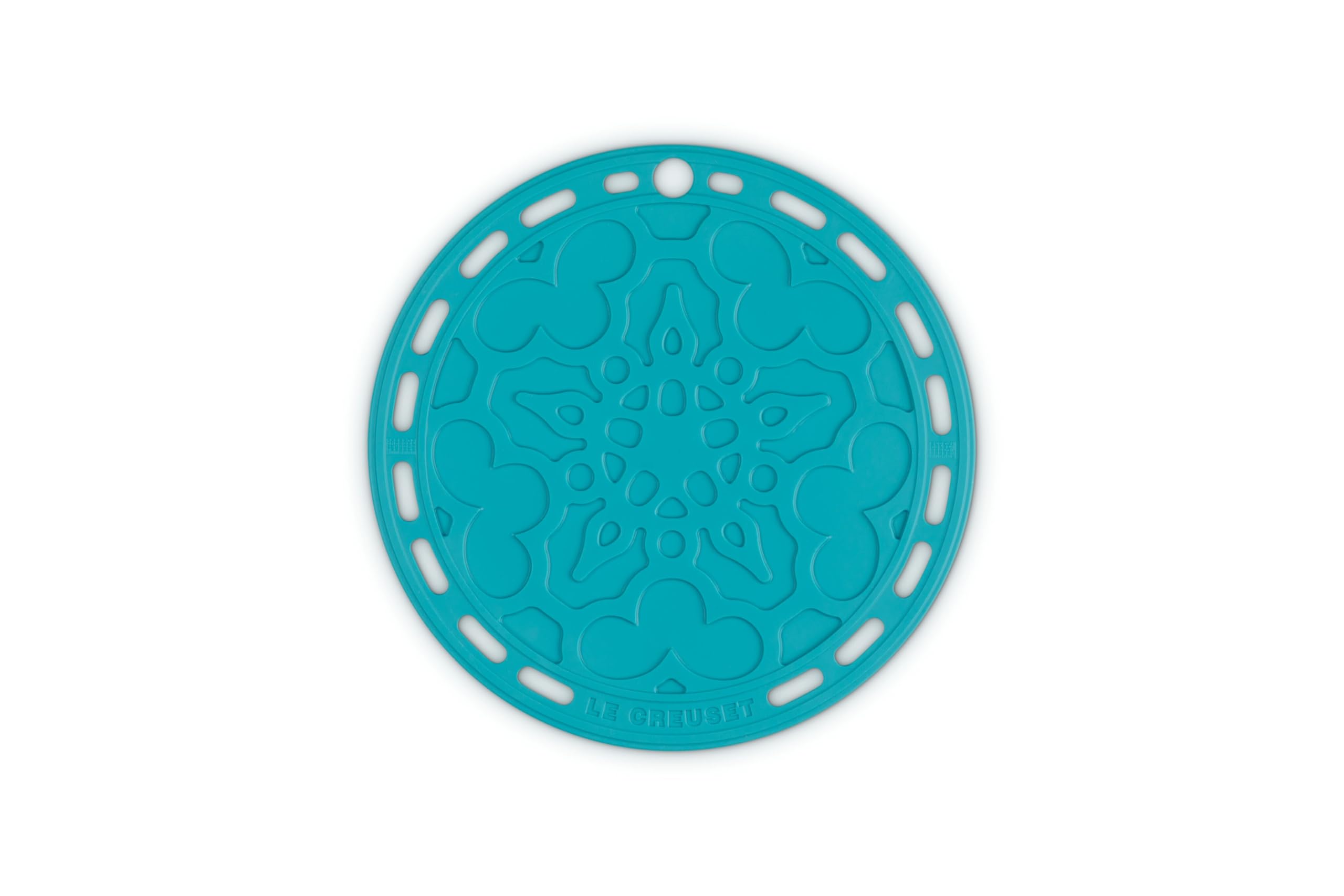 Le Creuset French Trivet, Silicone, Heat resistant to 250°C, 20 cm, Teal, 93007300490000