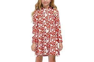 BesserBay Girl's Ruffle Collar Button-Down Pleated Casual Swing Midi Dress 4-12 Years