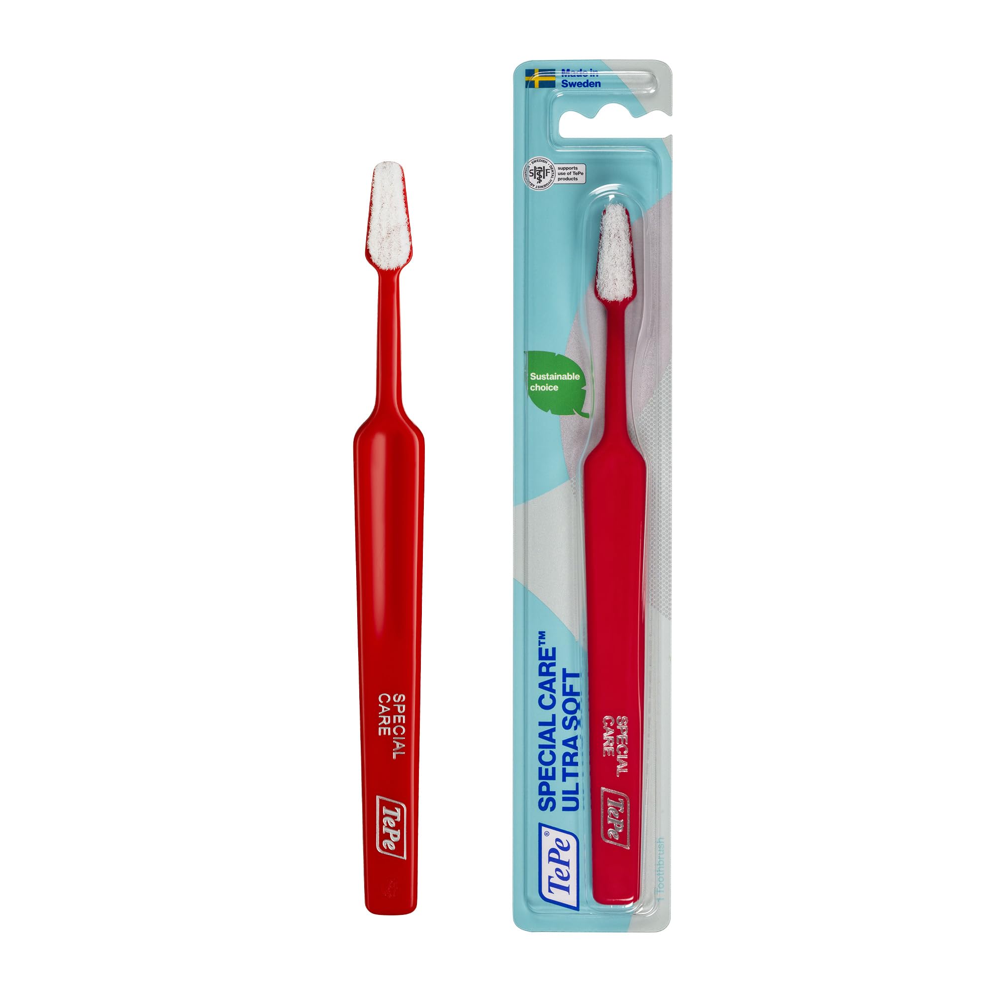 TePe Special Care Toothbrush, Ultra Soft, 1pc, Post Surgical Toothbrush After Oral Surgery, Ultra Soft Brush for Sensitive Teeth