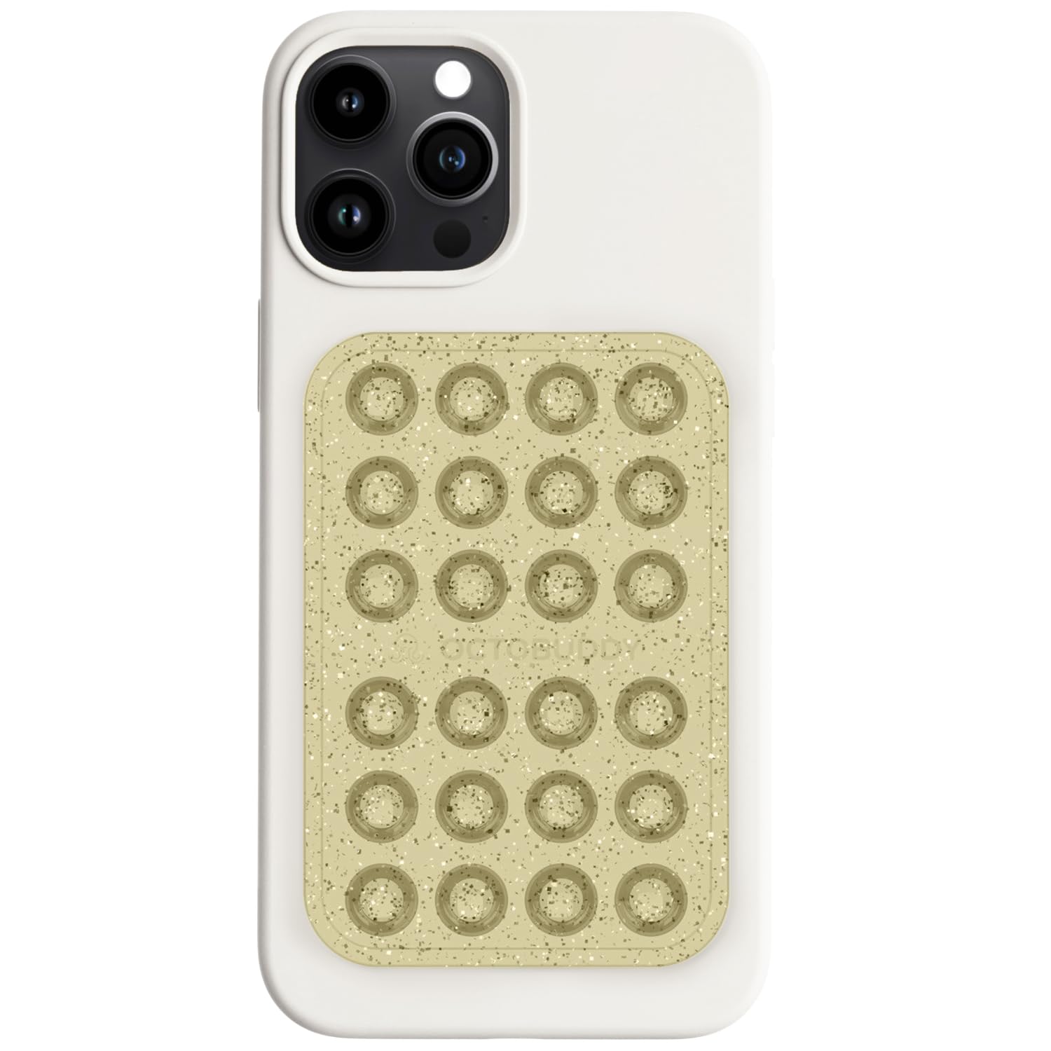 OCTOBUDDY Diamonds - Silicone Suction Phone Case Adhesive Mount - Hands-Free Grip with 24 Suction Cups for Videos & Selfies - 2.6" x 3.9", Cape