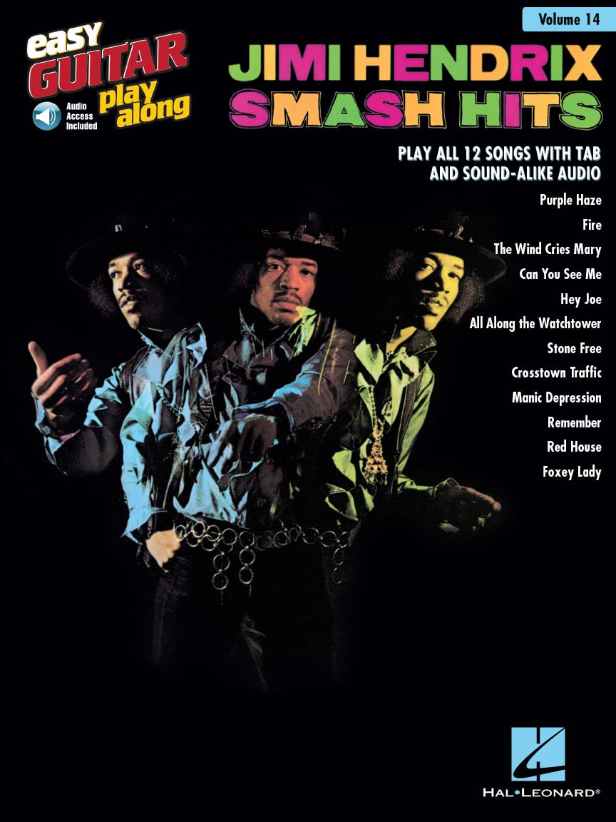 Easy Guitar Play-Along Volume 14: Jimi Hendrix - Smash Hits (Includes Online Access Code)
