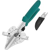 O&rsquo;Shine 22.5 Degree Miter Shears For Angular Cutting Molding Wood Crafting, Quarter Round Cutting Tool Shoe Molding Cutters, Multi Angle Miter Shear Cutter Trim Cutter Hand Tool, w/ 1pc Extra Blade