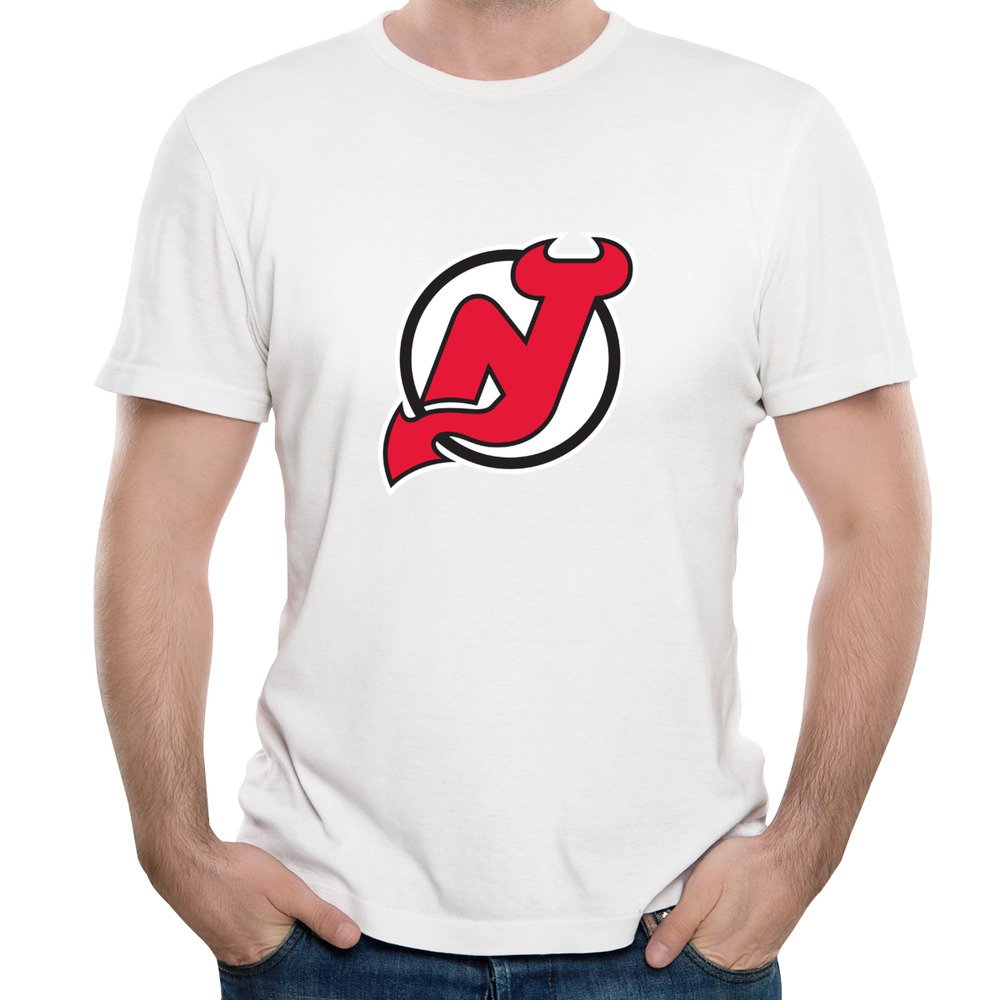 Gody Men S New Jersey Team Logo Devils Nj Devil O Neck T Shirt Printing White Xl Amazon Com Books