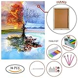 Diamond Painting Kits for Adults Full Drill (14 Pieces) Framed DIY Art Crafts 12''x16''