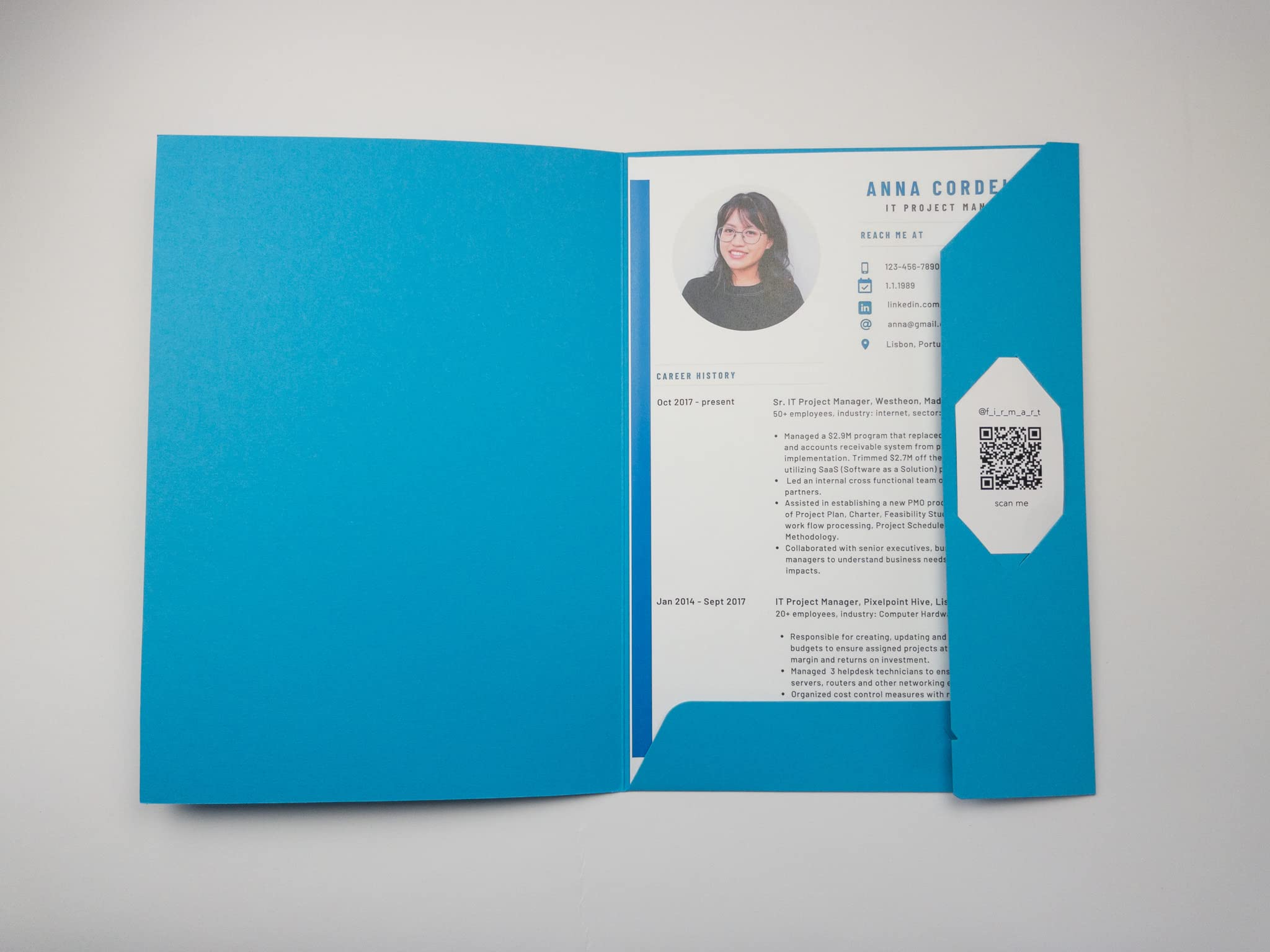 Original BIGO Presentation Folder DIN A4 in California Blue Pack of 10 Versatile Use for Your Offers, Projects or Business Reports Document Folders Cardboard Folders Sturdy File Folders