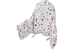 LOMGWUMY IKEA Antilop Highchair Cushion: Built-in Inflatable, Baby Sitting More Comfortable (Stone Pattern)