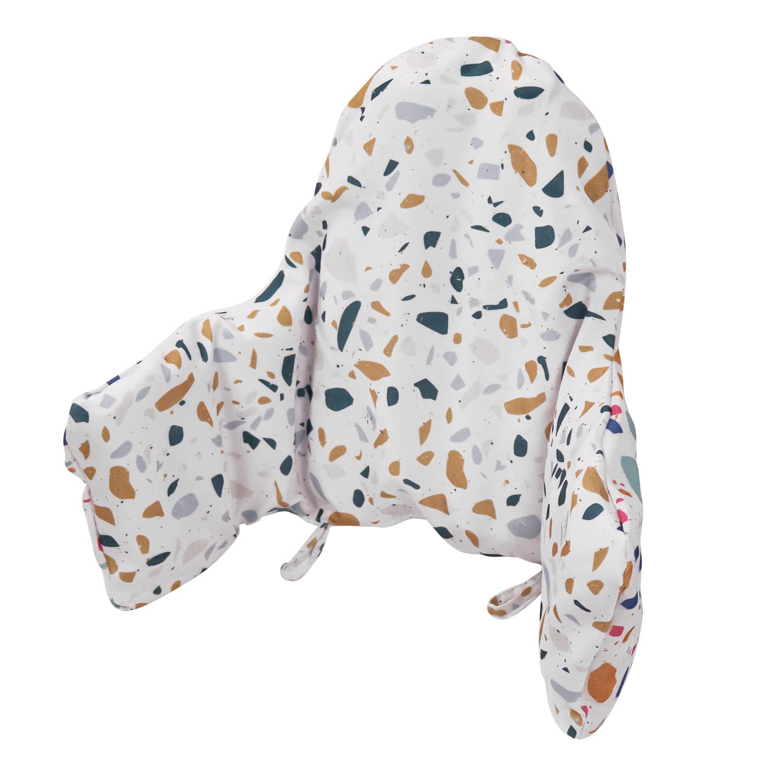 Longgouk High Chair Cushion Pad for IKEA Antilop With Built-in Inflatable Cushion - Soft and Comfortable Seat Pad for Baby (Color Stone)