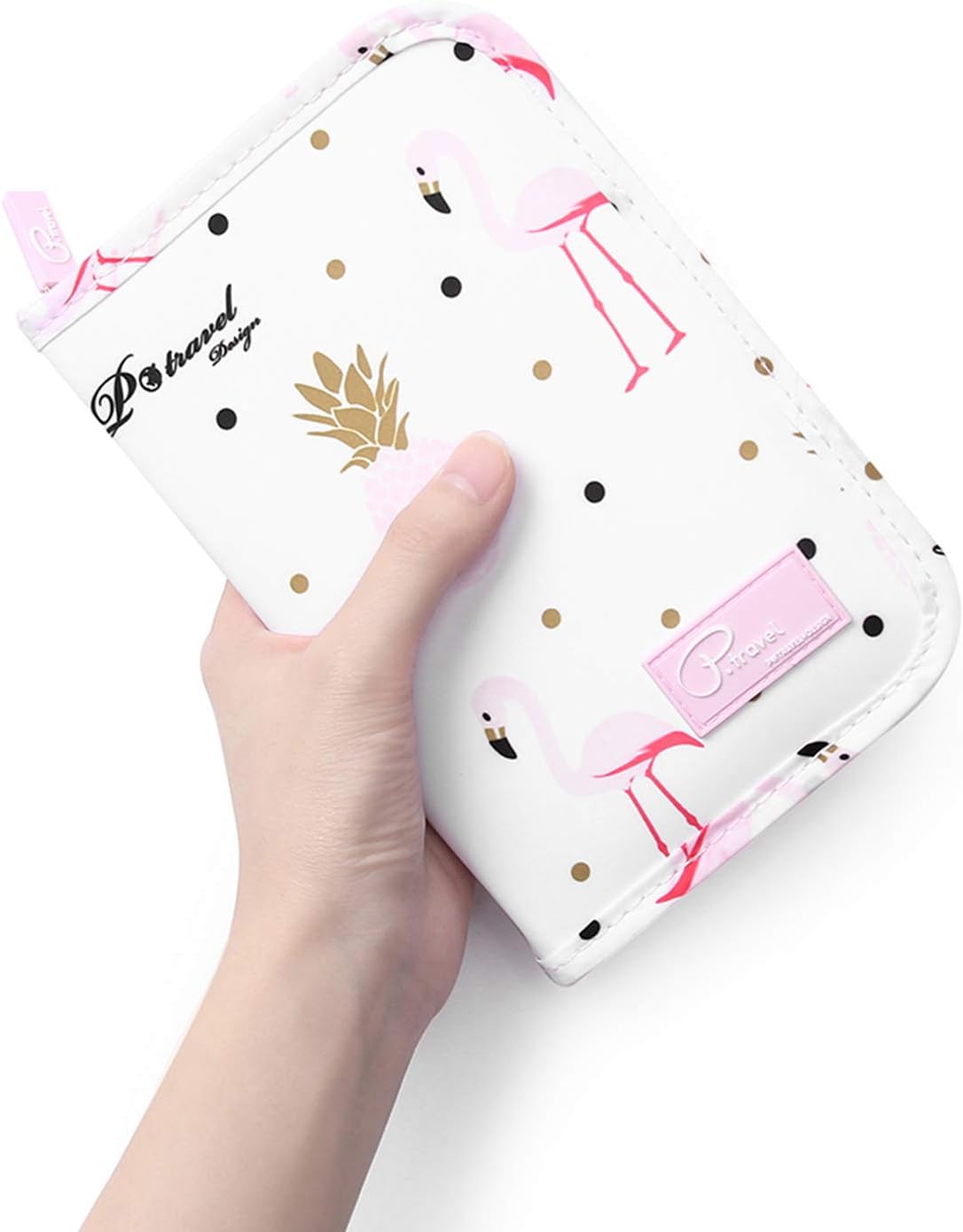  | VanFn Travel Passport Wallet, Passport Holder For Family, P.Travel Series (Pink Flamingo) | Passport Wallets
