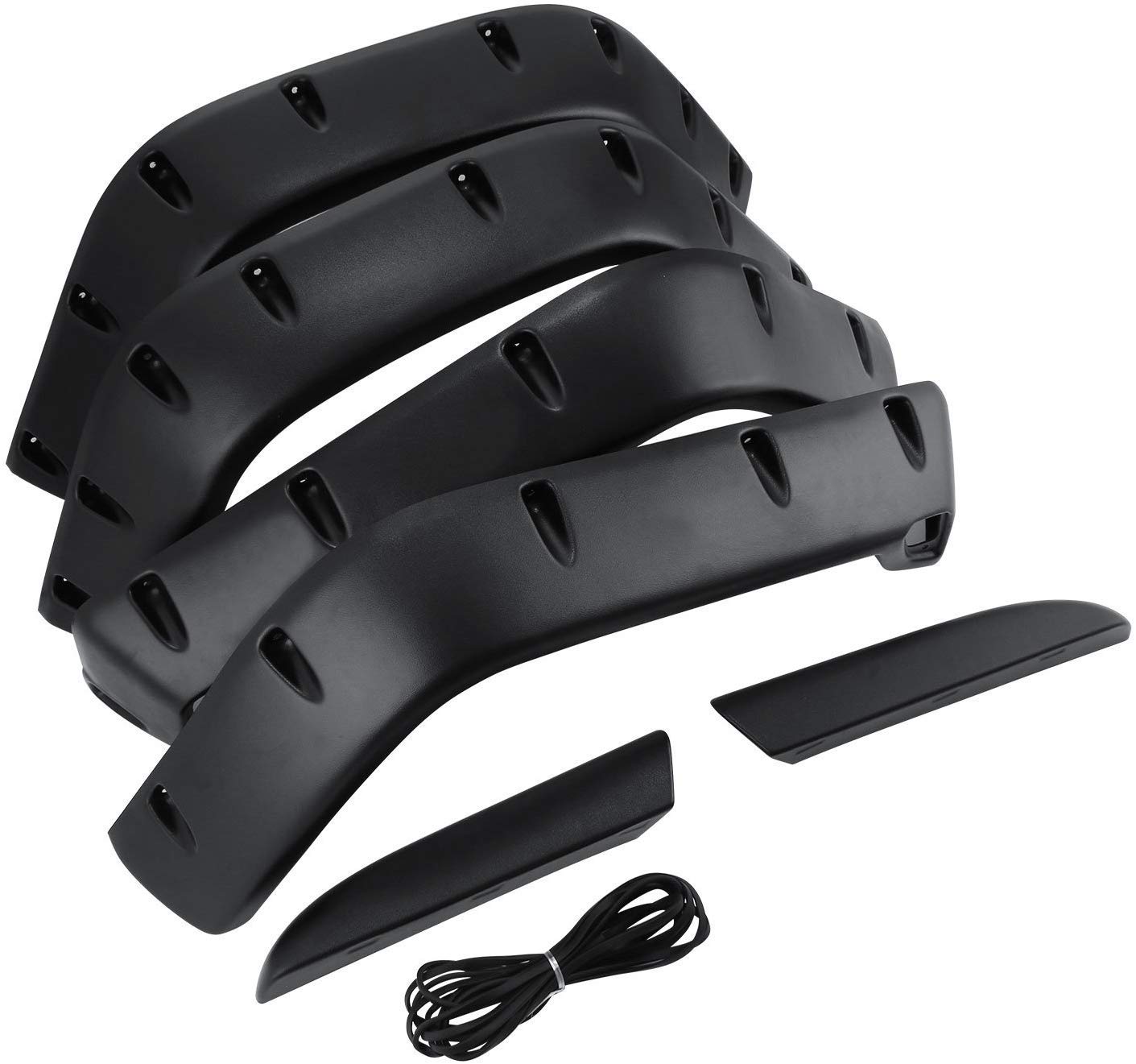 Buy L.HPT Fender Flares for Jeep Wrangler 7 Inch Wide Flat Style Fender