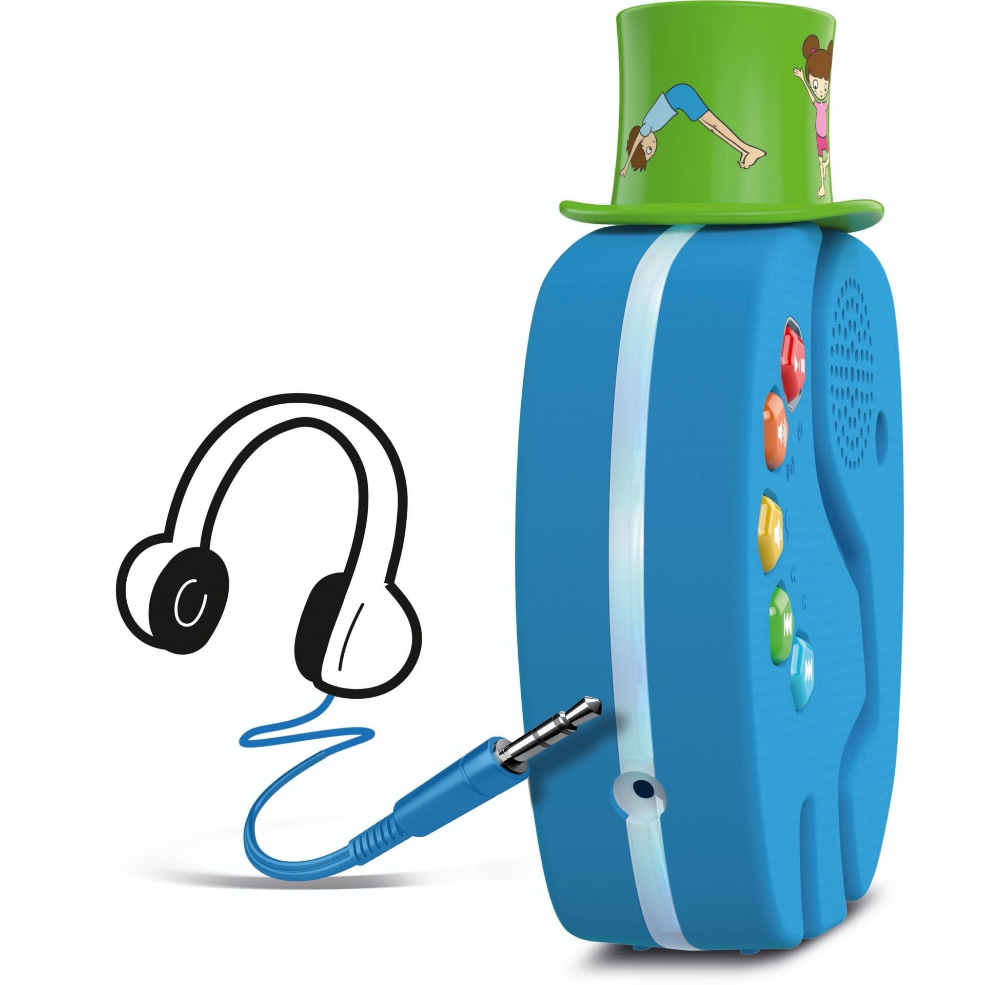 TechniSat TECHNIFANT - Audioplayer und Bluetooth-Lautsprecher für Kinder (inkl. Nachtlicht, mit MP3 bespielbarem Hütchen und leistungsstarkem Akku) 3