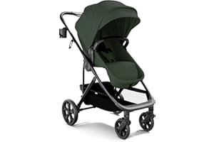 Mompush Wiz Pro 4-in-1 Baby Stroller with Bassinet Mode, Full-Size All-Terrain Premium Stroller from Newborn to Toddler, Snack Tray Included for Easy Feeding & Outing, Lay-Flat in Seconds