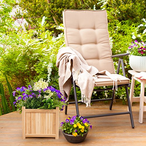 COSTWAY Blumenkasten Hochbeet Holz, Blumenbeet Blumentopf klappbar, Pflanzenbeete Blumentrog faltbar, Pflanzkasten… – Bild 5