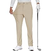 JWM Men's Golf Dress Pant Stretch - 30" Work Business Casual Comfy Trousers Slacks Quick Dry Lightweight Thickened