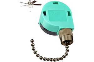 BFXM Ceiling Fan Switch ZE-268S6 3 Speed 4 Wire, Switch Control Replacement for Ceiling Fans, Hampton Bay Fans, Hunter Fans, and Standing Fans, Wall Lamps (Bronze)