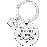 Golden Doodle Mom Gift Keychain Golden Poodle Gifts Dog Owners Gifts Dog Lover Gifts Jewelry Gifts for Dog Dad Veterinarian Gifts Pet Lovers Gifts Funny Doodle Mama Jewelry Gifts Golden Doodle Keyring