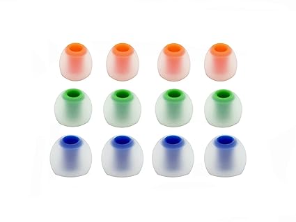 12pcs (NSY-TRSW) 4S / 4M / 4L Premium Silicone Replacement Eartips Earbuds Adapters for Sony In Ear Earphones / Headphones