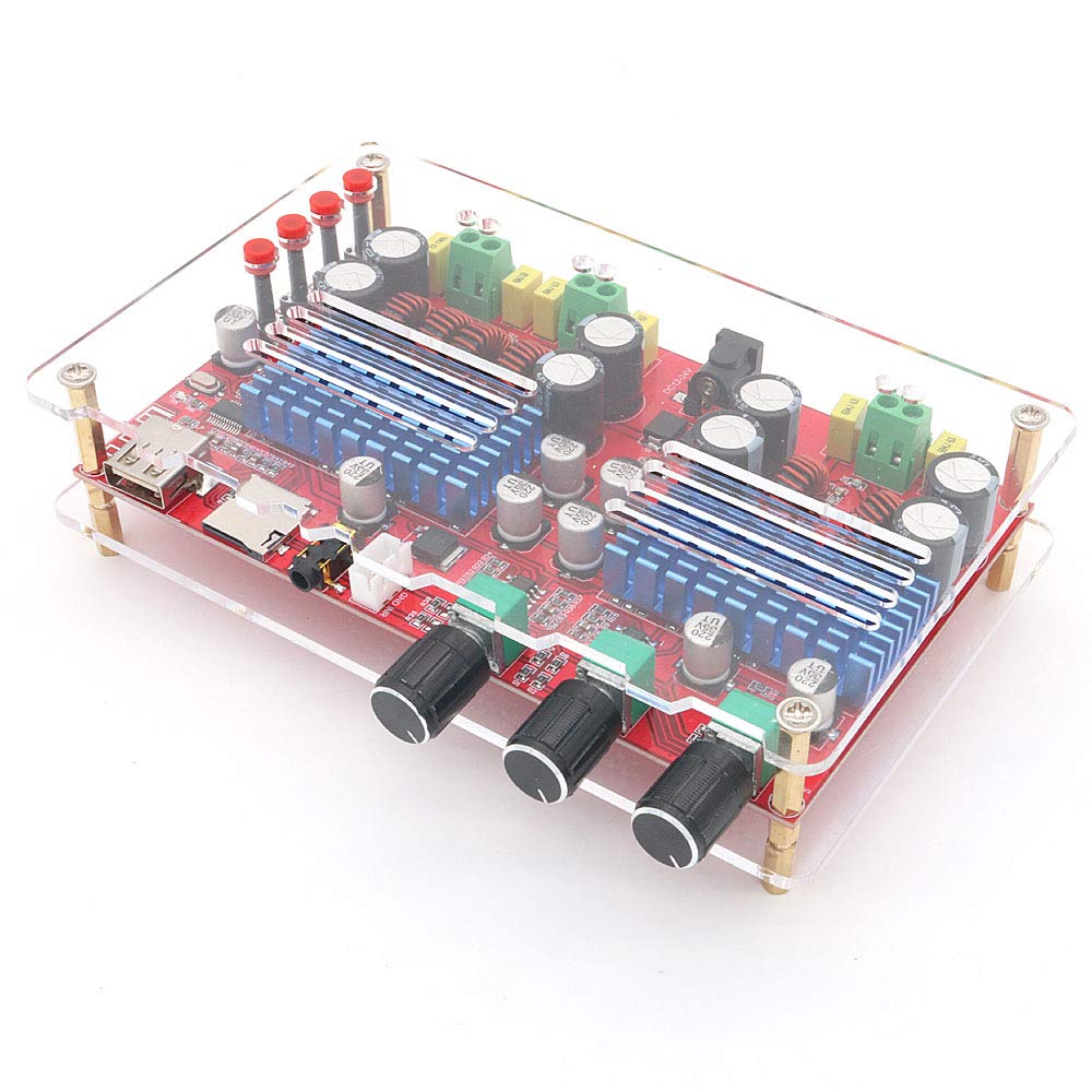 DollaTek TDA3116 2x60W+100W 2.1 Channel Bluetooth Audio Digital Amplifier Board subwoofer AUX TF U Disk Decoding