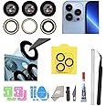 Back Camera Lens Glass Replacement for iPhone 13 Pro and 13 Pro Max, Rear Lens Glass Replacement kit with Pre-Installed Adhesive + Installation Manual + Repair Tool Kit