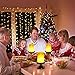 WARMOON E26 LED Flame Effect Fire Light Bulbs Flickering Fire Atmosphere Decorative Lamps for Hotel/Bars/Home Decoration/Restaurants（Upside Down Available）
